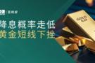 百利好早盘分析：降息概率走低 黄金短线下挫
