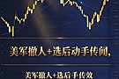 翁富豪：10.23美军撤人+选后动手传闻，黄金避险一夜失效